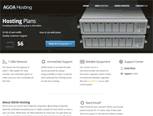 Tablet Screenshot of agoahosting.com